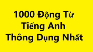 1000 Động Từ Tiếng Anh Thông Dụng Nhất Kèm Câu Ví Dụ (3/3)