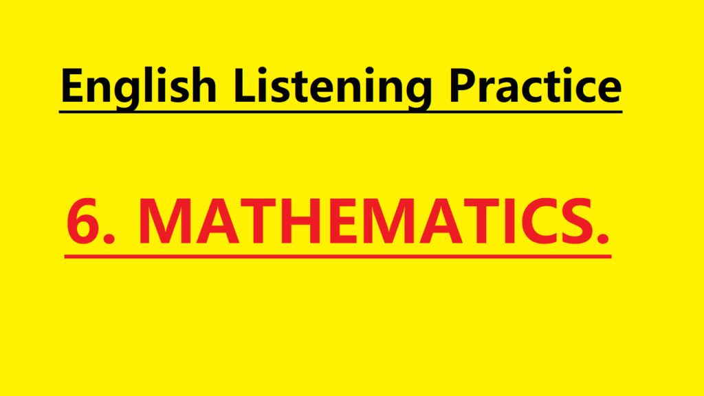 Mathematics - Beginner English Listening Practice | Easy English Stories