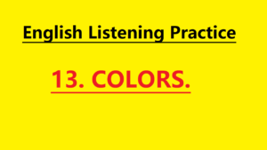 English Story Colors – Learn English for Beginners