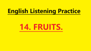 English Story Fruits – Learn English for Beginners