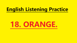 English Story Orange – Learn English for Beginners