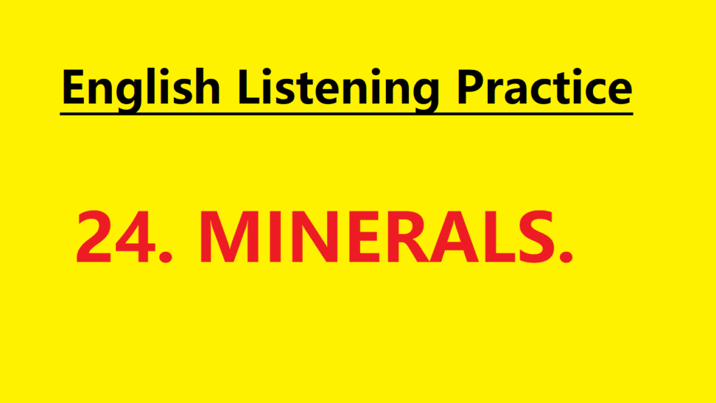 Learn English through Story - Minerals - Level 1