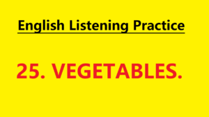 Learn English through Story - Vegetables - Level 1