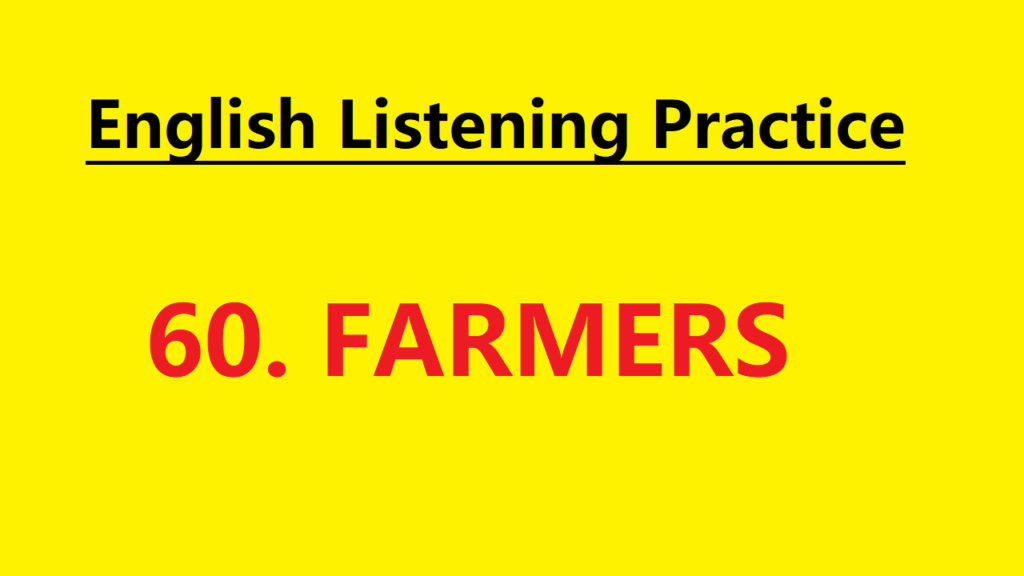 Learn English through Story - Farmers - Level 1