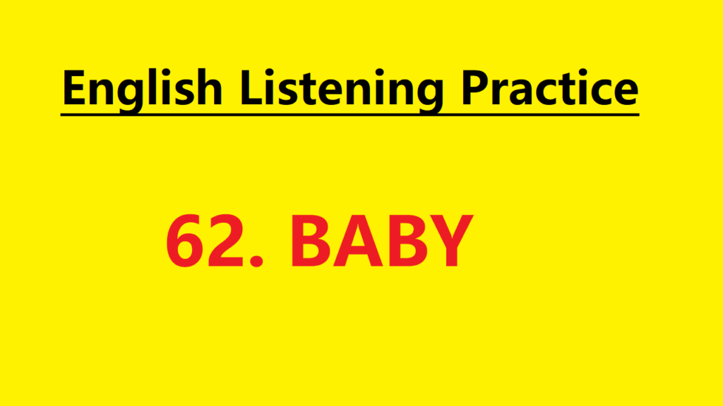 Learn English through Story - Baby - Level 1