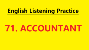 Learn English through Story - Accountant - Level 1