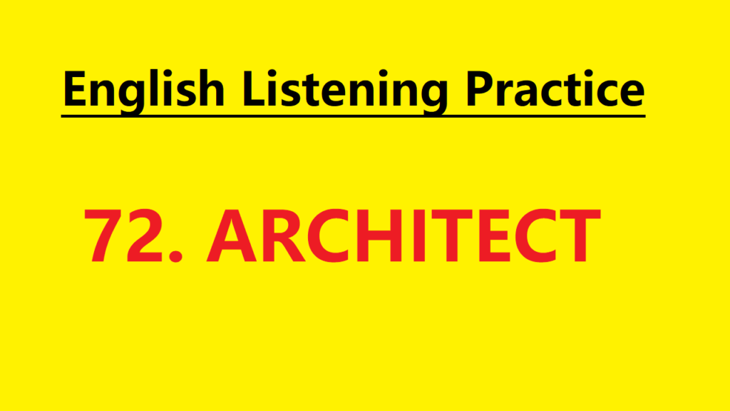 Learn English through Story - Architect - Level 1