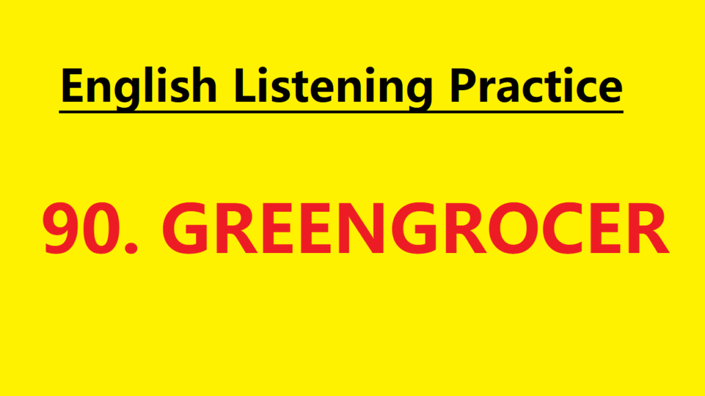 Learn English through Story - Greengrocer - Level 1