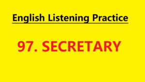 Learn English through Story - Secretary - Level 1